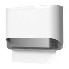 Paper Towel Dispenser Wall Mounted Adhesive Multifold Trifold Commercial Paper Hand Towel Dispenser for Bathroom White
