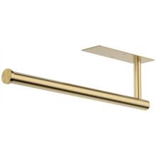Paper Towel Holder Under Cabinet, Self-Adhesive,No Drilling, Stainless Steel, Wall-Mounted for Kitchen, Home, RV Gold