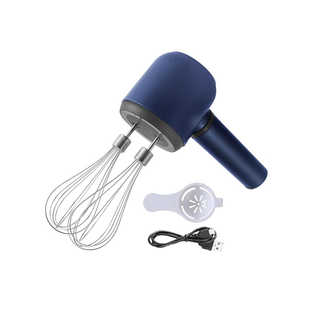 Cordless Hand Mixer Twin Stick Electric Whisk USB Rechargeable Handheld Electric Mixing 3 Speed Egg Beater for Baking