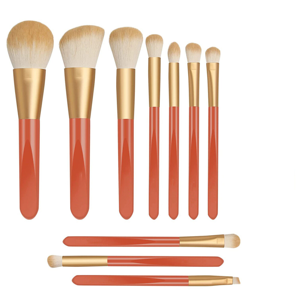 Makeup Brushes for the Art of Beauty, Comprehensive Makeup Combination Kit for Diverse Needs, High-Quality Handle for Precision (10 Pcs)
