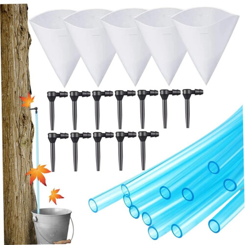 Tree Taps for Syrup Maple Syrup Tapping Kit Tree Taps for Syrup Set Includes 12Pcs Maple Syrup Taps, Maple Syrup Filter 1