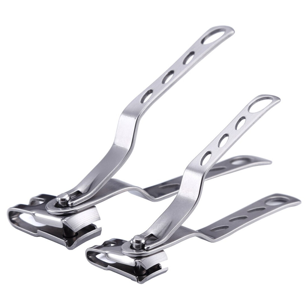 Lifetime Warranty Stainless Steel Nail Trimmers, Durable 360 Degree Swivel Head Nail Cutters with Strong Leverage for Effortless Clipping