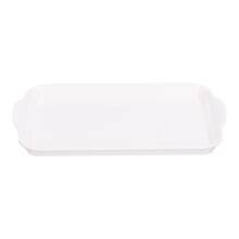 Durable Lightweight Design Versatile Indoor Outdoor Use Non Skid Rubber Grip Melamine Serving Tray BPA Free Dishwasher Safe for Kitchen Restaurant