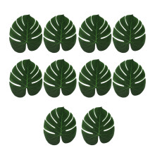 10 stuks kunstmatige Monstera Leaf feestdecoraties 30x20cm voor