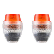 4Pcs Kitchen Home Carbon Faucet Tap Water Clean Filter Purifier Filtration Cartridge Carbon Water Filter Orange
