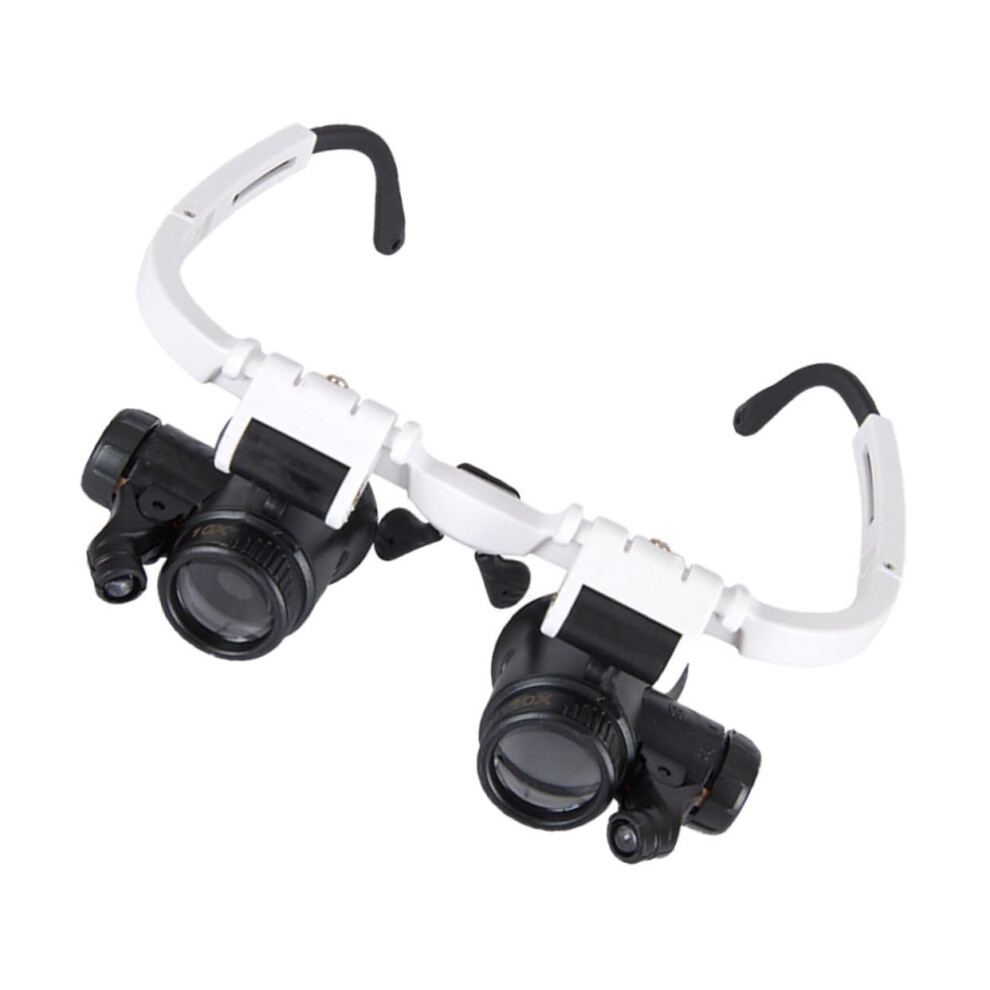 Lens Led Reading Magnifying Glass Head Mount Magnifier For Soldering Jewelry Making Jewelers Stamps Coins