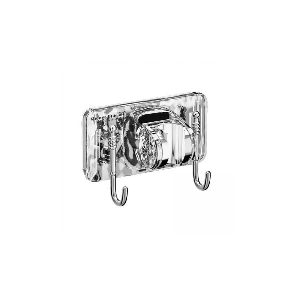 4X Adjustable Shower Head Holder With Wall Mount Brackets And Hanger Hooks For Bathroom 9164114088352
