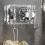 Universal Adjustable Shower Head Holder with Dual Hooks, Height Adjustable No Drill Wall Mount 2