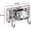 Universal Adjustable Shower Head Holder with Dual Hooks, Height Adjustable No Drill Wall Mount 3