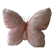 Butterfly Shaped Pillow Pink Plush Cushion Soft Filled For Living Room And Pets
