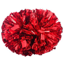 Cheerleading Pom Poms With Handle Hand Dance 34cm Red For Women Girls Dance Accessories
