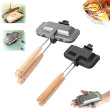 Sandwich Maker with Non Stick DoubleSided Grill Pan for Fast Breakfasts Camping and Home Use