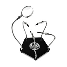 Soldering Tool PCB Flexible Arm Helping Hands Station With Non Slip Weighted Base For Hobby Craft Jewelry