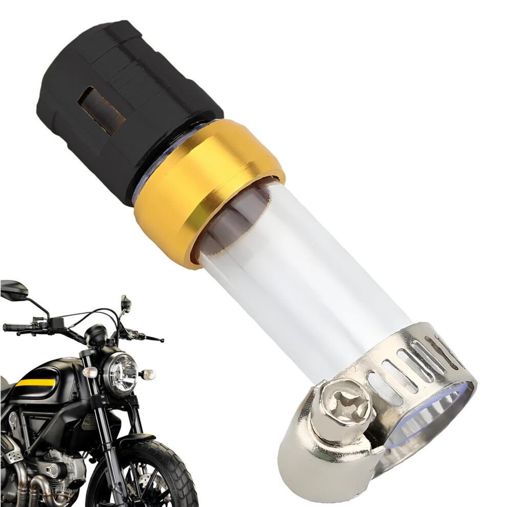 Motorcycle Air Intake Pipe Aluminum, Breakageresistant Nodrill Install, Performance Upgrade Black 9094768889763