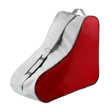 Roller Skate Bag With Adjustable Shoulder Strap Oxford Fabric Red Hockey Skate Bag