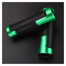 Motorcycle Handlebar 22mm CNC Aluminum Rubber Gel Grips Green for Honda CBR600RR 20032007