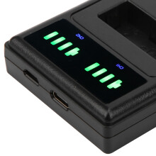 Doppel-Port-Kamerabatterieladegerät für LP-E17, 8,4 V, Schwarz