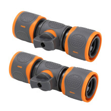 Quick Disconnect Double Flows Water Valves 2PCS Heavy Duty ABS