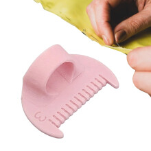 Hand Guide Finger Spacing Template Gauge for Fabric Sewing Crafts, Pink, 3mm Pitch