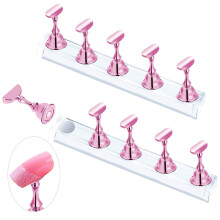 Artisan's Choice Nail Stand, Display for Creative Nails Art, Magnetic Practice Holder with Reusable Adhesive Putty for Salons, Beginners Acrylic Nail