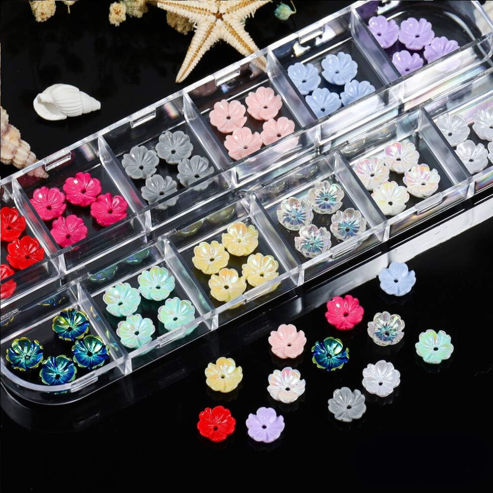 Personalized Nail Art Innovations, Professional Flower Nail Art for Women & Girls, Easy to Apply on Natural or Artificial Nails, Unique Elements, 12