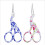 Embroidery Scissors with Ergonomic Double Loop Handle, High Quality Stainless Steel Sharp Tip Scissors for Embroidery, Craft, Needle Work 1