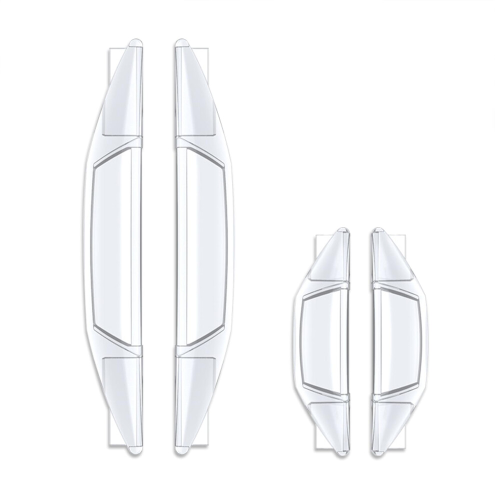 4Pcs Transparent Car Door Edge Guard Protector Strips, Shockresistant Waterproof Pvc, Universal Fit 9187378901335