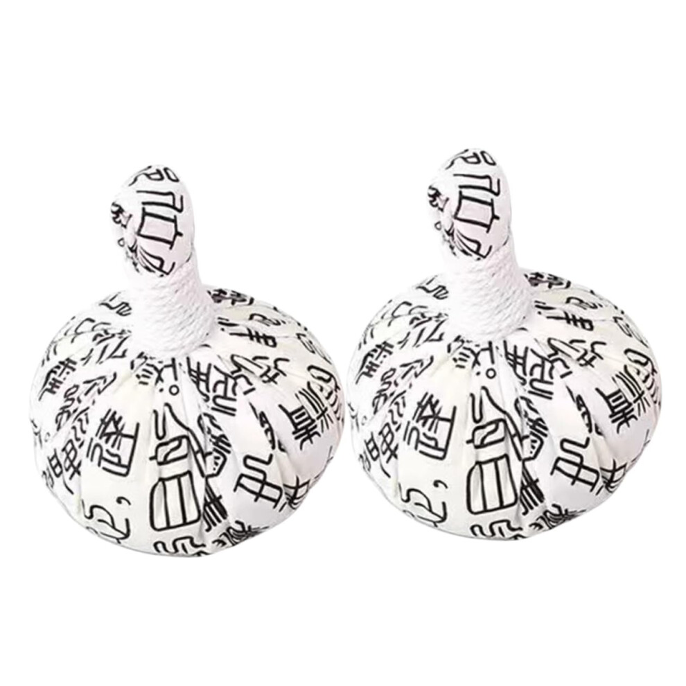 2pcs Reusable Moxibustion Massage Balls with Heat Therapy for Back and Foot Pain Relief