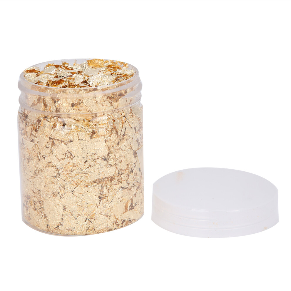 Gold & Brass Foil Flakes 2x5g for Stunning Nail Art & Resin Creations