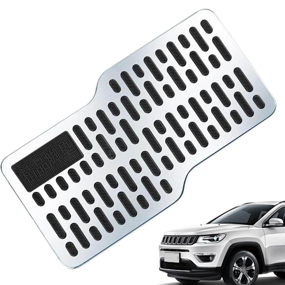 Car Heel Plate Wearresistant Stainless Steel Driver Floor Mat Heel Pad Antislip For Truck Suv 9199774648622