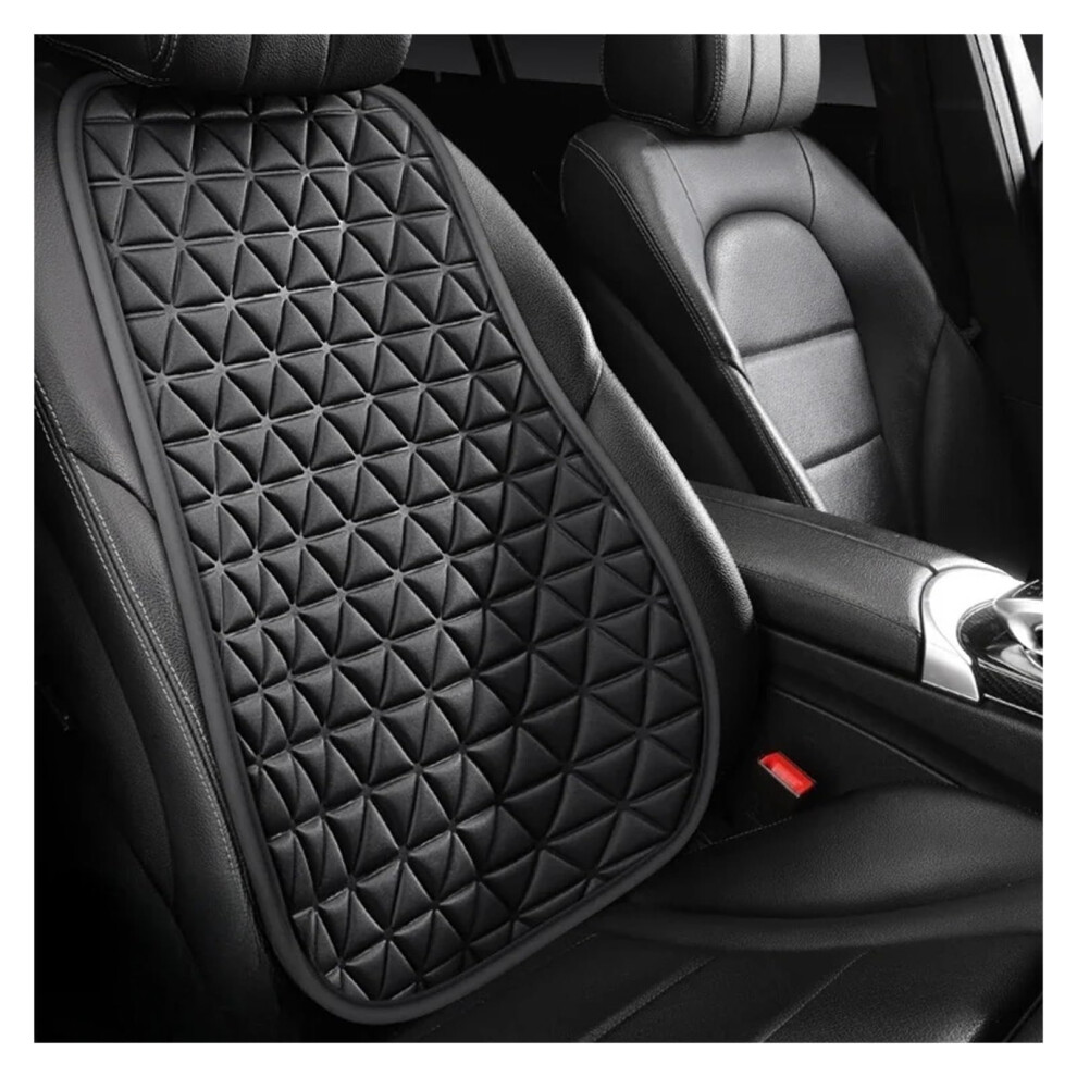Breathable Car Seat Covers With Backrest, 3D Massage Cushion, Spill And Scratch Resistant Black 9094768892459