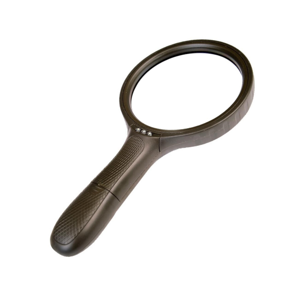 Handheld LED Magnifier Ergonomic Design With Bright Lights  Clarity ScratchResistant Lens For Reading Jewelry