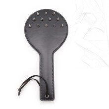 Leather Paddle With Spikes SM Paddle Flogger For BDSM Bondage Rivet Massage Spanking Toy For Couples