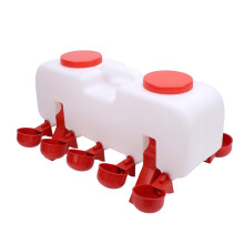 Plastic Hygienic Automatic Chicken Waterer AntiTip Poultry Watering System For Chickens Ducks Automatic Adjustment