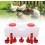 Plastic Hygienic Automatic Chicken Waterer AntiTip Poultry Watering System For Chickens Ducks  Automatic Adjustment 4