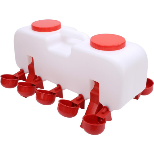 Plastic Hygienic Automatic Chicken Waterer AntiTip Poultry Watering System For Chickens Ducks  Automatic Adjustment 2