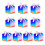 Gift Box 10pcs Color Glittering Gift Boxes With Lid-red blue 1