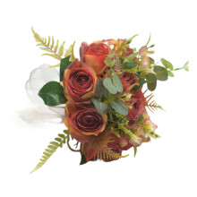 Artificial Flower Bouquets Bridal Bouquets-caramel color