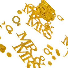 Glittering Confettis Wedding Rings Sequins for-Gold style B