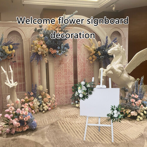 Wedding Decorative Swag Artificial Flower Swag-Bean paste color 2