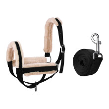 Cow Halter With Rope, Calf Halter, Bull Bridle, For Ox Foals, Black Size S, Basic Stable And Handling Equipment