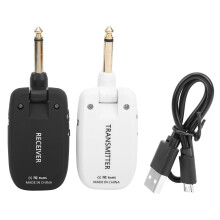 Built-in Rechargeable Battery for Wireless Guitar System, Transmitter Receiver with Plug and Play Setup, 180 Rotatable Joint Ensures Comfortable
