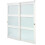 Kledingkast schuifdeur - DUOKU - BL5-72 - Wit - Matglas 3 panelen - 18292032 mm 1