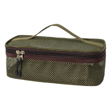 Camping Cooking Utensil Bag Breathable Mesh Utensil Organizer Army Green Travel Carry Bag For Cooking Accessories