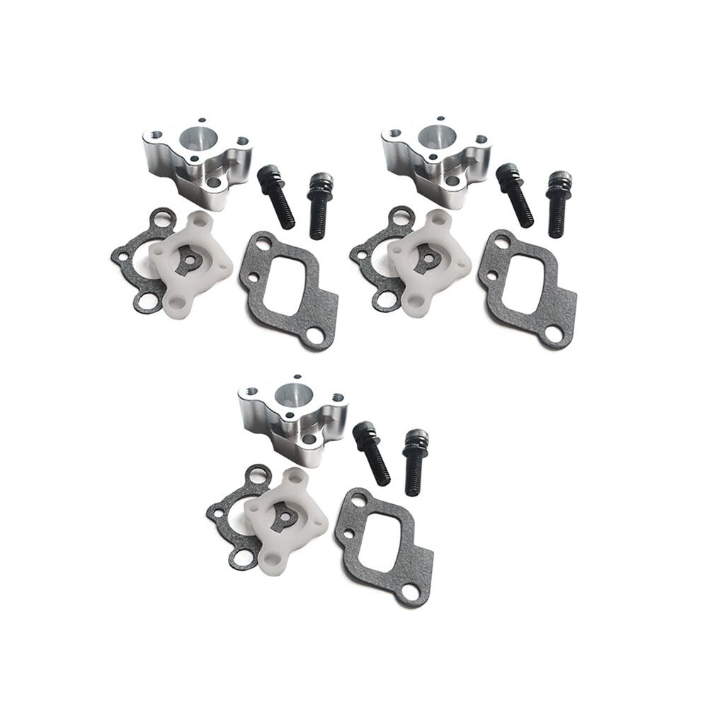 3X Cnc Intake Manifold Set For 23-30.5Cc Gas Engine Cy Hpi Baja 5B 5T 5Sc Losi 5Ive-T Rovan King Motor 6034259381041