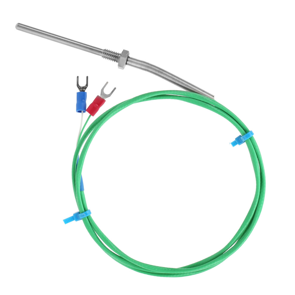 Temperature Sensor With M6 Threaded Probe, K Type Thermocouple For Reliable Thermal Detection, Silicone Wire Temperature Sensor With Corrosion 9482828279232