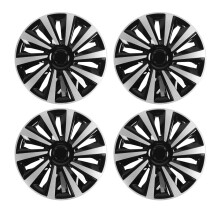 4 Pcs 15 Inch Hubcaps ScratchProof ABS Wheel Covers Universal Fit Stylish Rim Protection