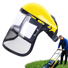 Safety Face Shield For Grinding Fog Resistant Transparent Lightweight Protection Hat For Mowing Landscaping