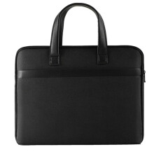 Business Oxford Cloth Handheld Briefcase Zip File Bag Noir 32x5x38 cm For Carrying Paper Files