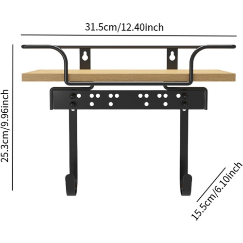 Wall Mounted Ironing Board Holder Foldable Carbon Steel Storage Rack for Laundry Room Organizer 1